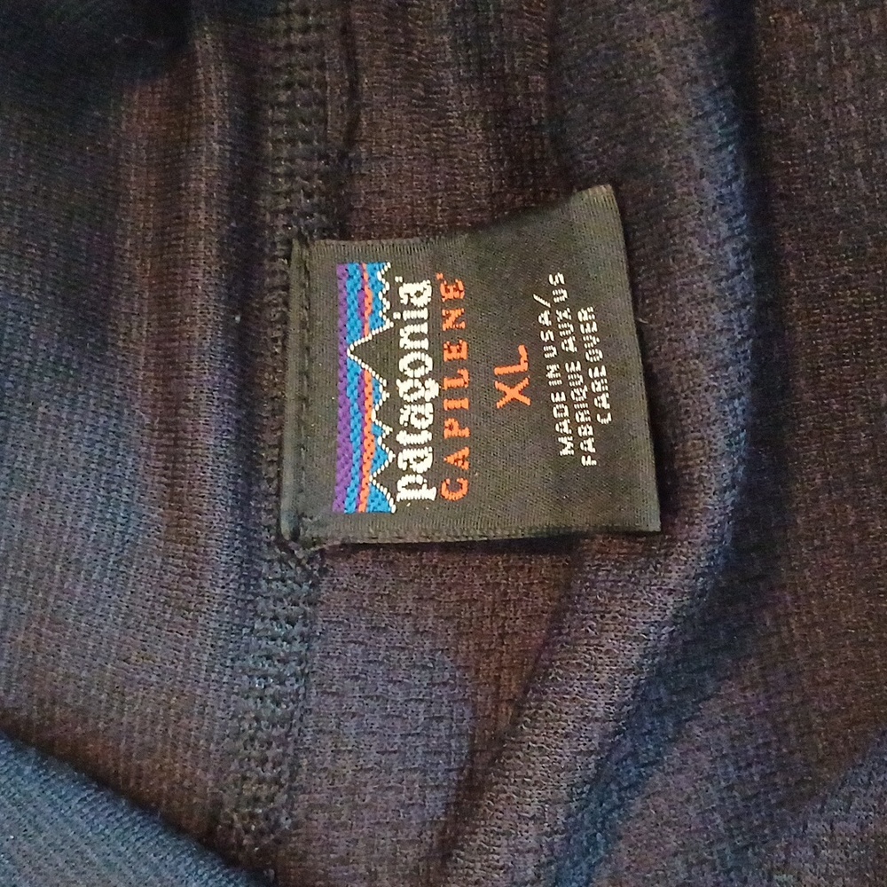 Patagonia Capilene Half Zip Midweight Long Sleeve Shirt Black XL - Picture 11 of 13